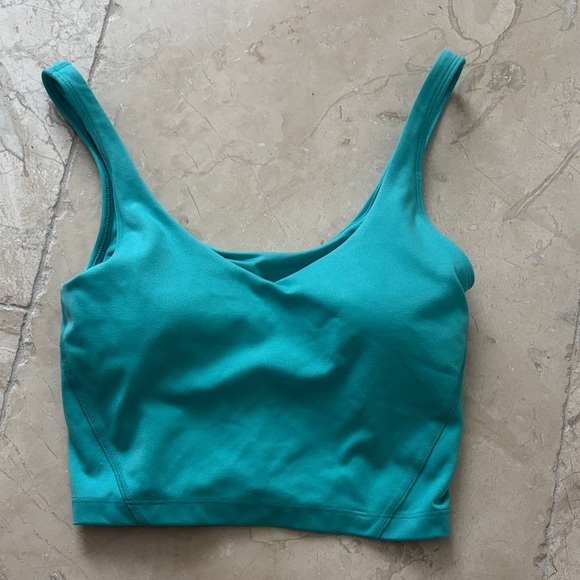 Teal Sleeveless Crop Top sz x Small Gilly hicks - Picture 1 of 4